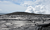 Small bench collapse at Waikupanaha ocean entry blasts rock and lava fragments 275 m (900 feet) inland