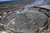 Lava briefly reappears in Kīlauea's summit vent but disappears again during a deflation-inflation (DI) event that began on July 4th; the summit plume is thin and wispy and the vent remains dark through the rest of the month